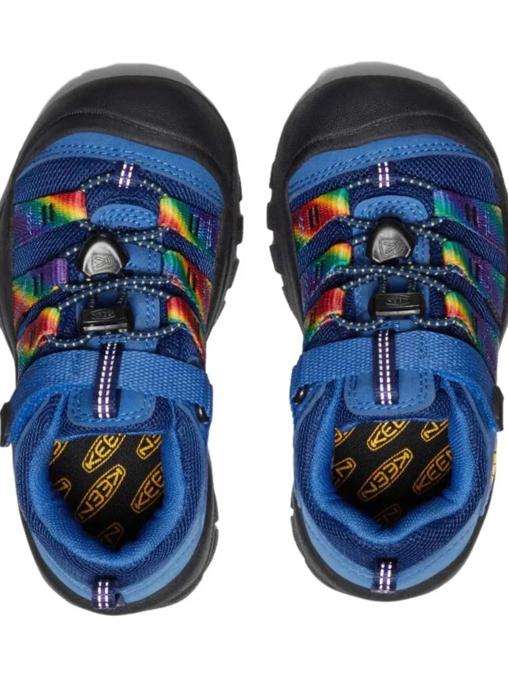 KEEN Big Kids' Newport H2SHO - Multi/Bright rainbow Cobalt blue shoes sandals 2